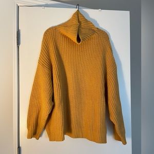 Oversized Marigold turtle neck sweater